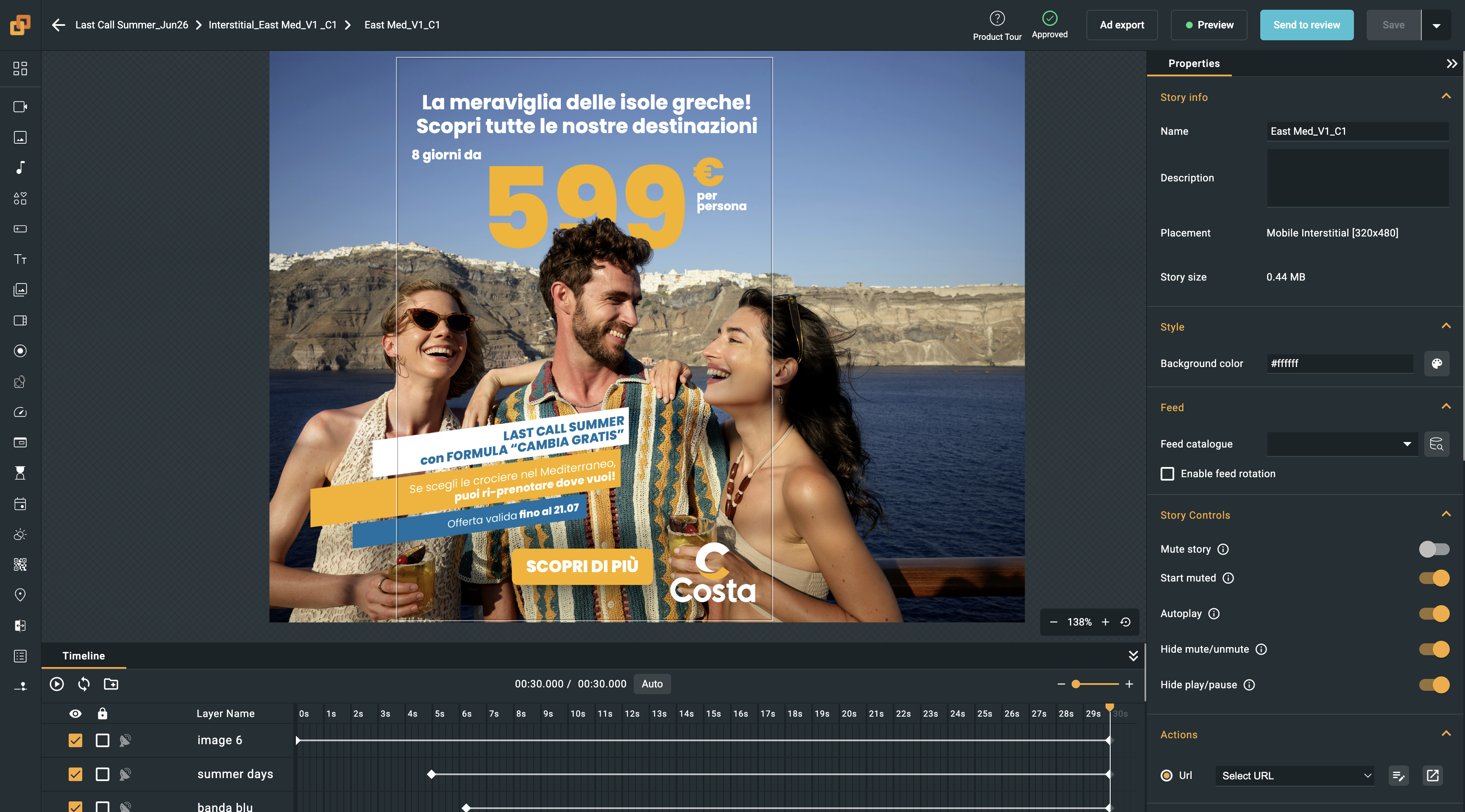 Connected-stories - Ad Editor